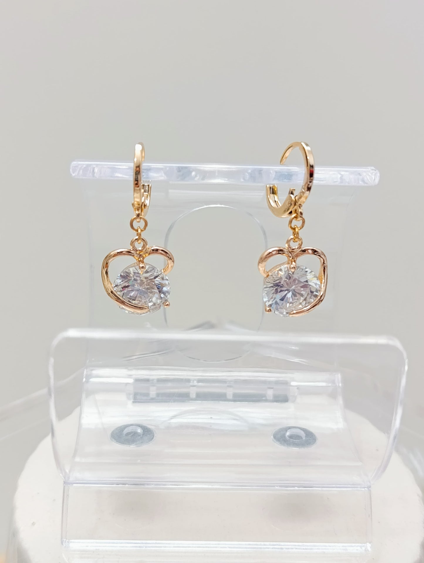 ARGOLLITAS CON CORAZÓN Y PIEDRA COLGANTE
