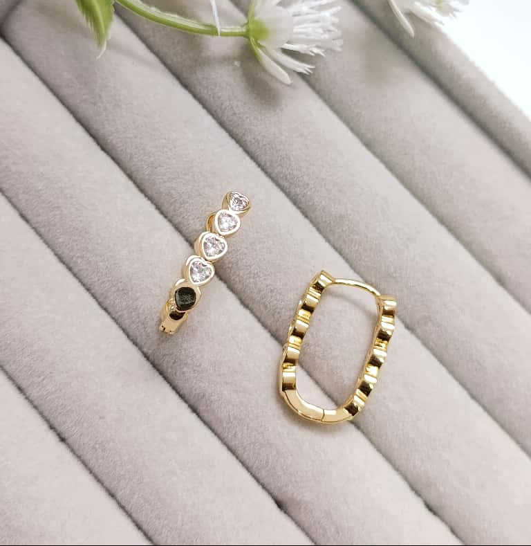 ARGOLLAS OVALADAS CON CORAZONES