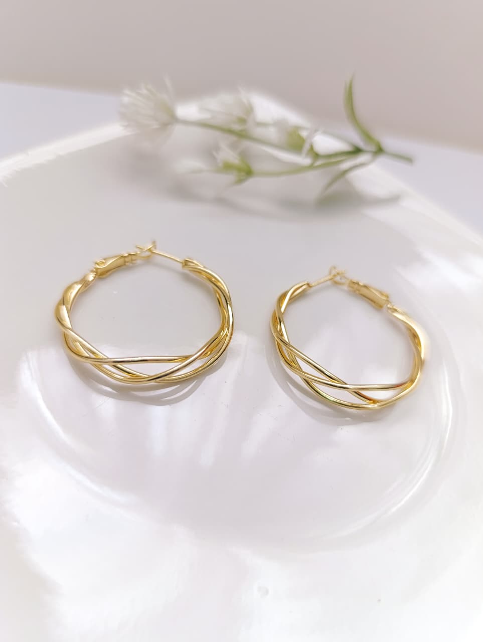 ARGOLLAS TRIPLES DORADAS
