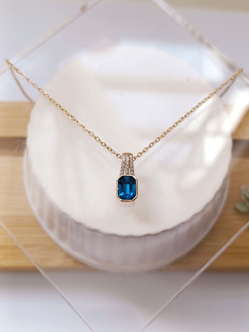 CADENA DIJE TURQUESA