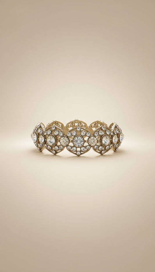Pulsera con cristales esmaltados