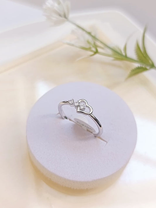ANILLO CORAZÓN CON CIRCONIAS T6 Y T9