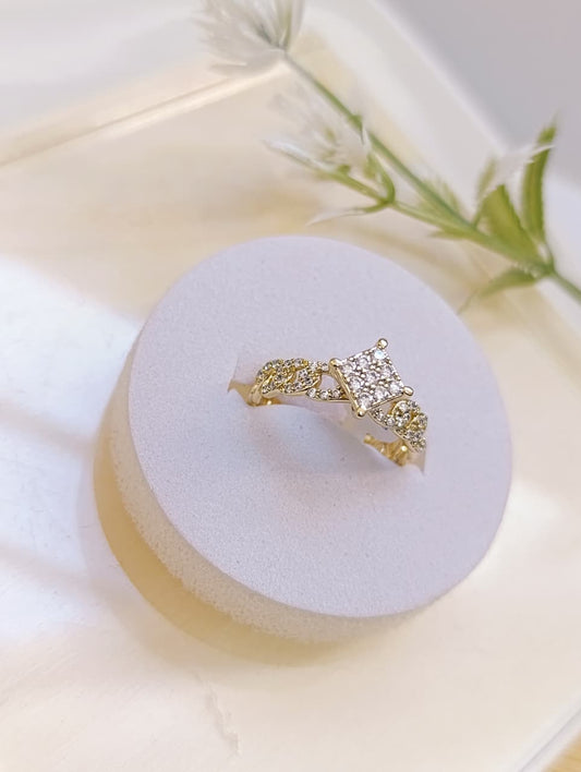ANILLO DOBLE CON ESTRELLITA T 8