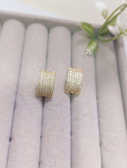ARGOLLAS CON NUEVE HILERAS DE CIRCONIAS