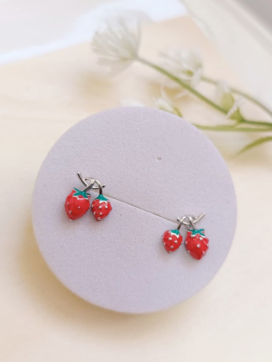 ARETES FRESITAS PLATEADAS