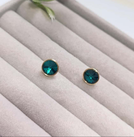 ARETES CRISTAL VERDE