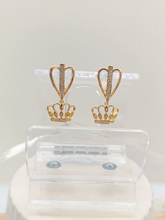 ARETES LARGOS CORONA