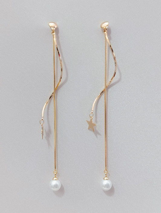 ARETES LARGOS PERLITA COLGANTE