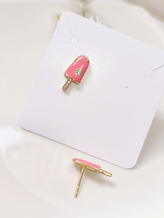ARETES PALETA ROSA