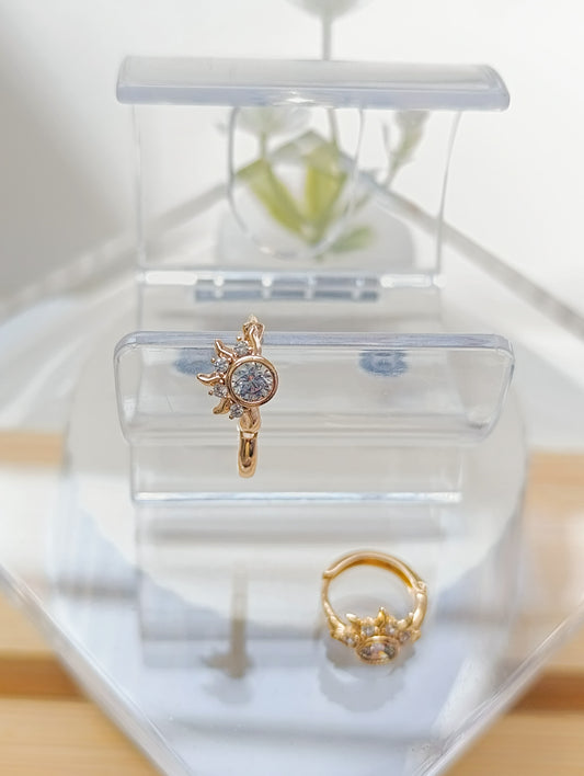 ARGOLLAS SOL CON PIEDRAS
