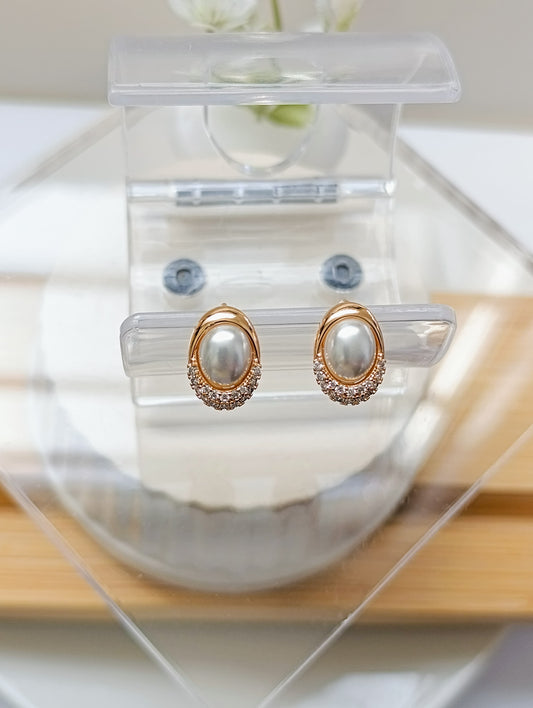 ARGOLLAS PERLA Y CIRCONIAS
