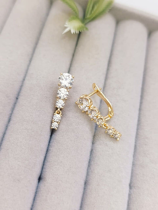 ARETES PIEDRAS REDONDAS
