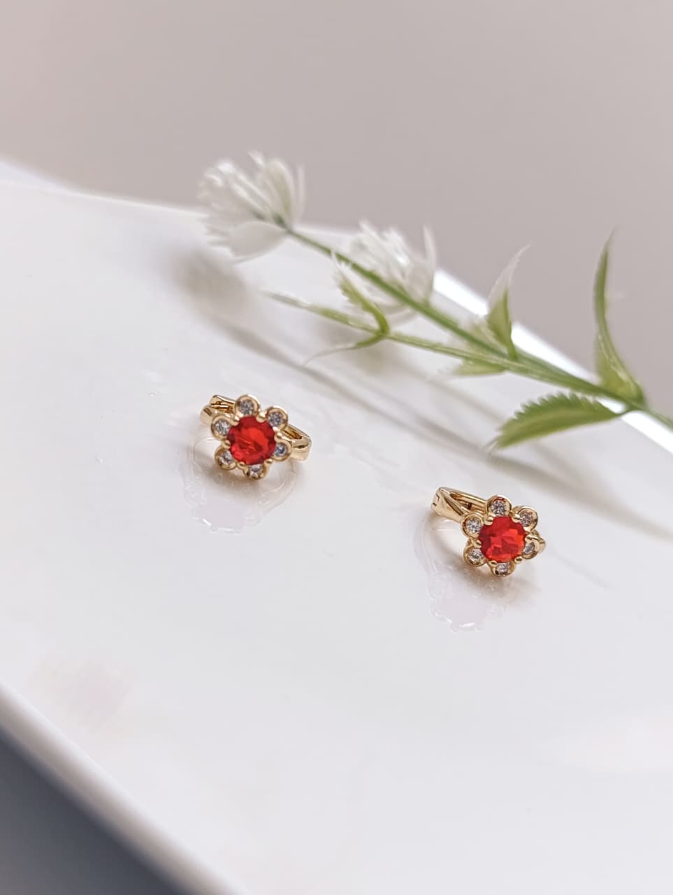 ARGOLLITAS FLOR PIEDRA ROJA