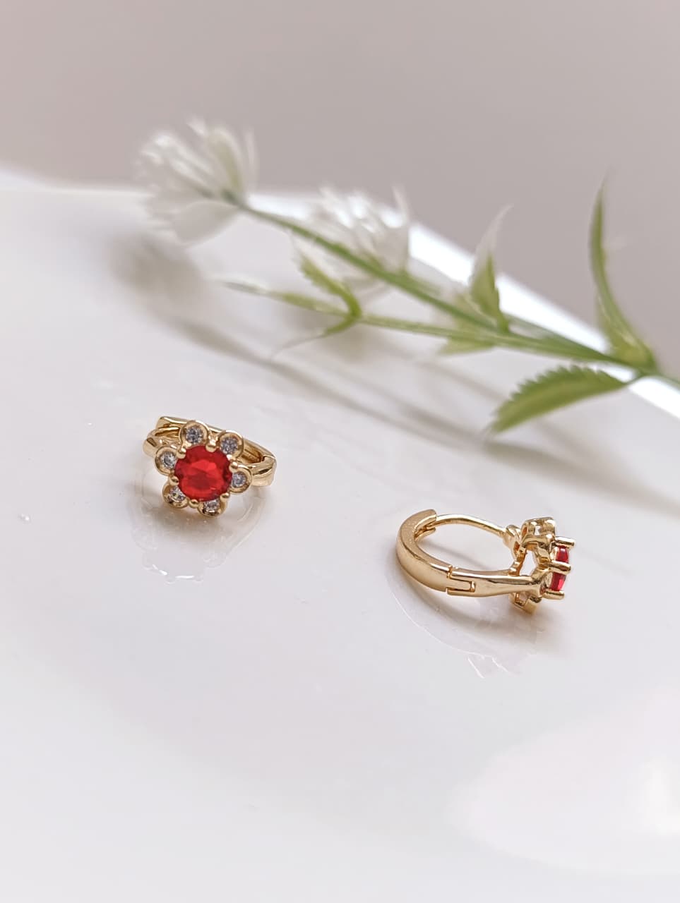 ARGOLLITAS FLOR PIEDRA ROJA