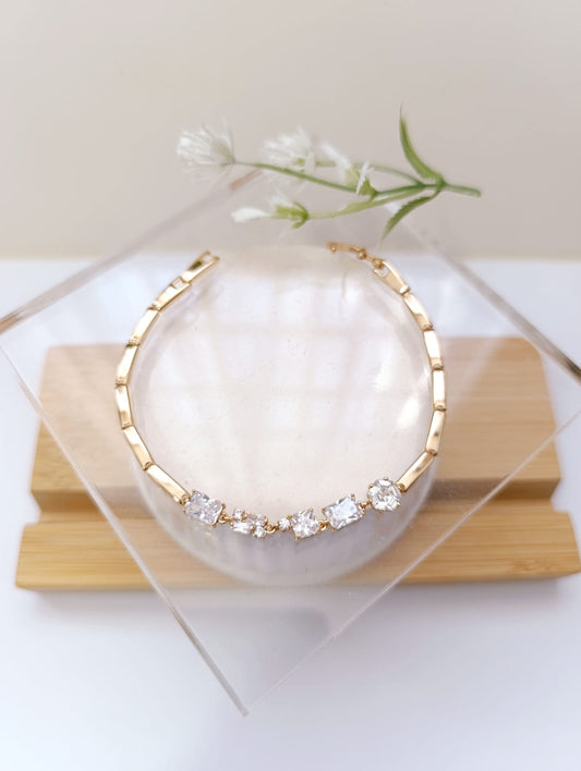 PULSERA PIEDRAS ASIMÉTRICAS