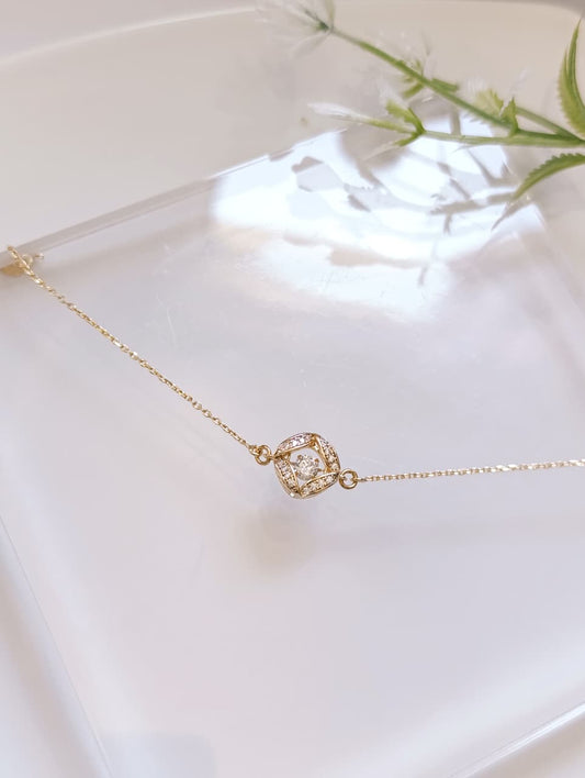PULSERA DELGADA PIEDRA Y CIRCONIAS